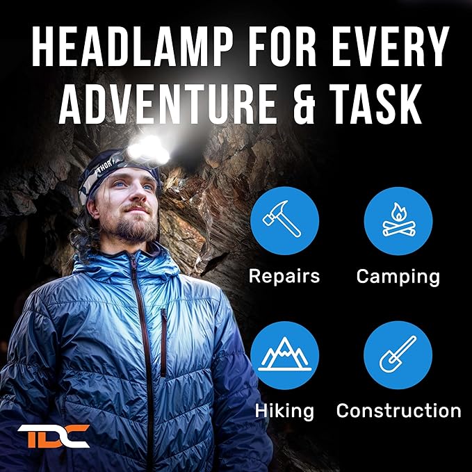 TDC Head Lamp Led Rechargeable Super Bright - Image 8