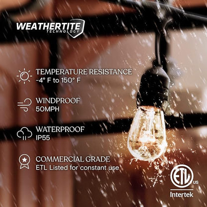 Brightech Ambience Pro Incandescent Outdoor String Lights - Image 2