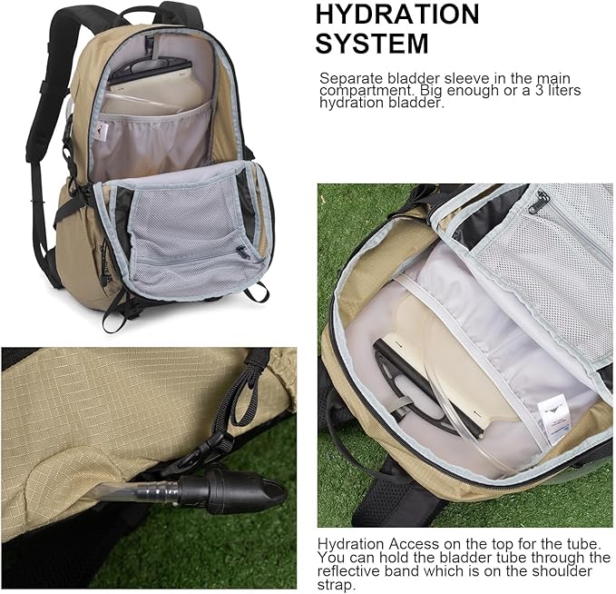 MOUNTAINTOP 30L Hiking Backpack, Men Women Camping Backpack, Lightweight - Image 4