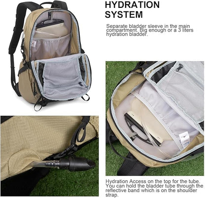 MOUNTAINTOP 30L Hiking Backpack, Men Women Camping Backpack, Lightweight - Image 4