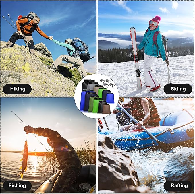 Shappy 6/12 Pcs Waterproof Dry Bags, Lightweight Outdoor Waterproof Dry Stuff - Image 7