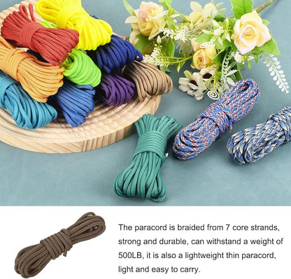 550 Paracord Rope 10ft, 4mm Thin Paracord Nylon Cord 7-Strand Core - Image 3