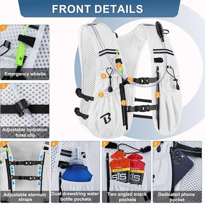 BECOJADDE Running Vest Hydration Backpack - Image 2