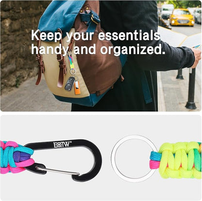 EOTW Paracord Keychain for Men Women Paracord Carabiner Backpack Keychain - Image 4