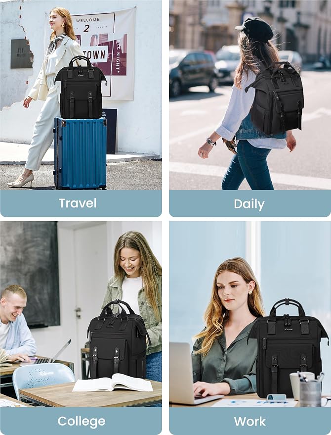 LOVEVOOK Laptop Backpack for Women, Work Backpack - Image 7