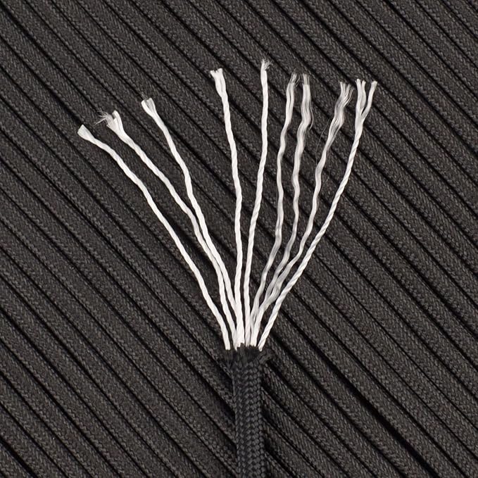 Reflective Paracord 550 lb, 7 Strand Paracord Rope 50ft 4mm, Nylon Parachute - Image 2