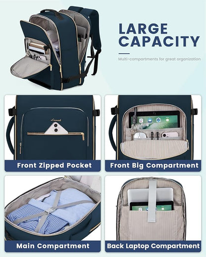 LOVEVOOK Travel Backpack for Women & Men 40L, Airline Approved Carry On - Image 8