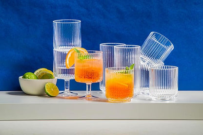 Abode Homewares Mesa 15 oz Durable Acrylic Double Old Fashioned Glasses - Image 4