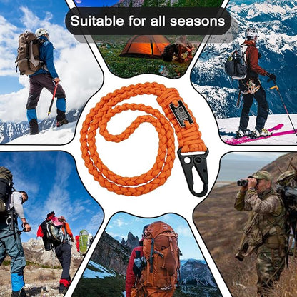 DDOUT Heavy Duty Paracord Lanyard 550 Paracord Braided Keychain - Image 8