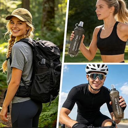 2Pcs 500ml Soft Flask, TPU Collapsible Soft Water Bottle - Image 7