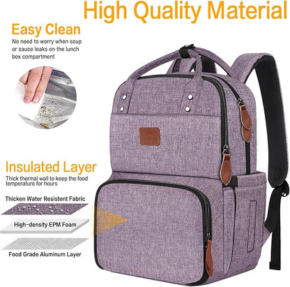 MATEIN Laptop Backpack with Lunch Box, Insulated Women Backpacks with Cooler - Image 4