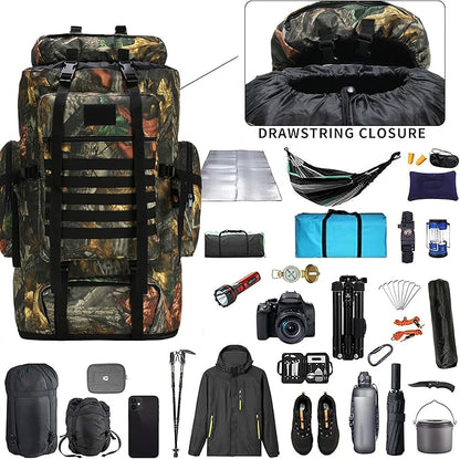 Hiking Backpack for Men 70L/100L Camping Backpack Military Rucksack Molle 3 - Image 4