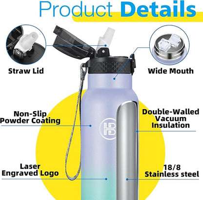 Han's Bottle Sports Water Bottle - 32 Oz - Image 5