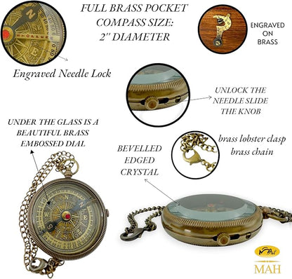 Brass Compass Gift to My Son Never Forget I Love You, Sentimental Keepsake from - Image 5