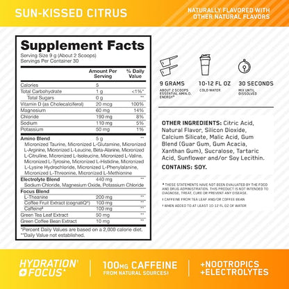 Optimum Nutrition Amino Energy Powder Plus Focus, - Image 2