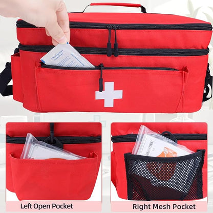 ALSLEA First Aid Bag Empty Large Medical Bag - Image 4