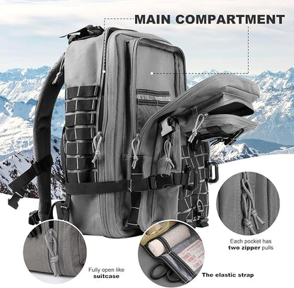 Hannibal Tactical MOLLE Assault Backpack, Tactical Backpack Military Army - Image 3
