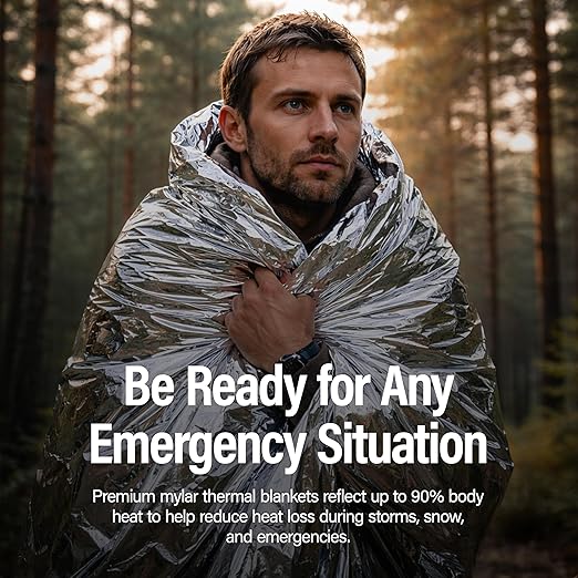 Primacare CB-6841-CS Emergency Foil Mylar Thermal Blanket - Image 4