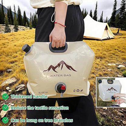 8L/281oz Outdoor Collapsible Water Jug BPA-Free w/Adjustable Faucet - Image 6