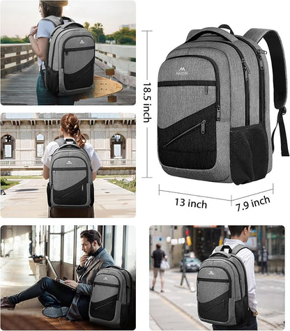MATEIN 17 Inch Work Backpack for Men Women, Water Resistant Practical Travel - Image 6