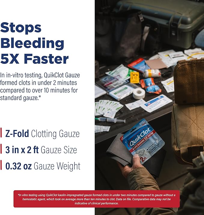 Adventure Medical Kits QuikClot Advanced Clotting Gauze - Image 5