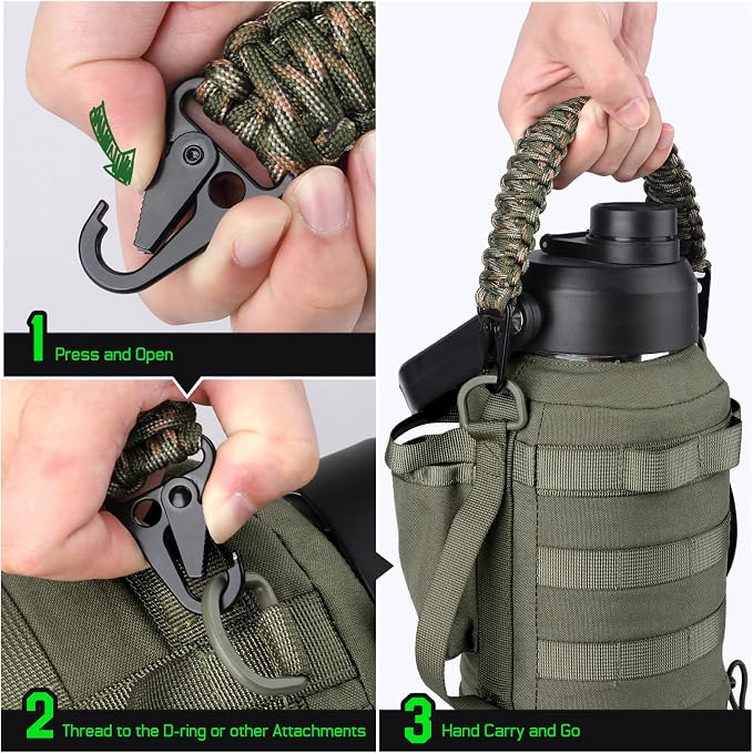Tactical Paracord Handle，9-core Weaving Paracord Strap - Image 6