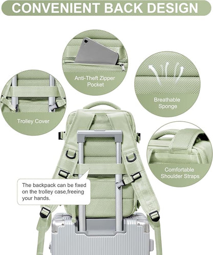 WONHOX Large Travel Backpack Carry on Flight Approved Laptop Work Business - Image 5