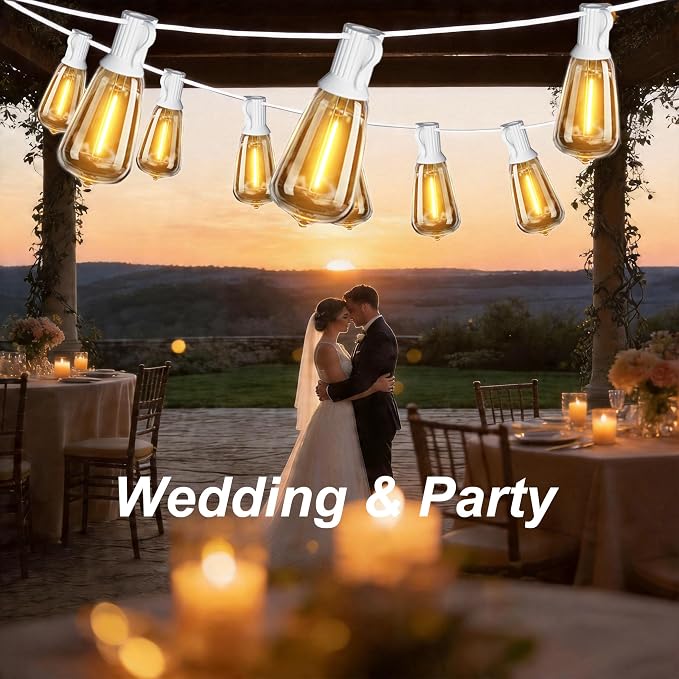 DAMAING Outdoor String Lights 200FT Waterproof, Patio String Light - Image 6