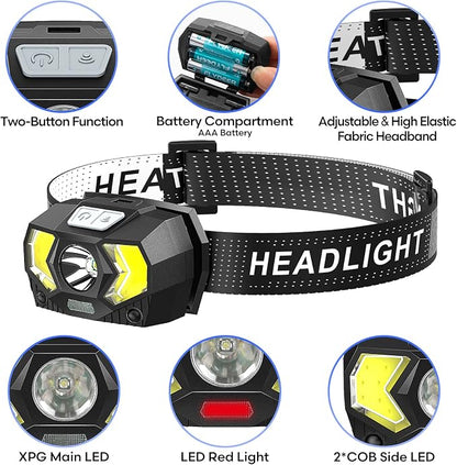 Lsnisni LED Headlamp 2 Pack, 1500 Lumen Bright Head Lamp - Image 2