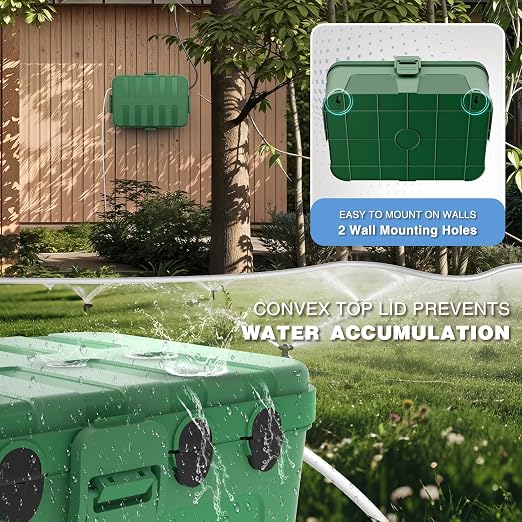 Flemoon IP54 Waterproof Electrical Box, Outdoor Plug Cover Weatherproof - Image 6