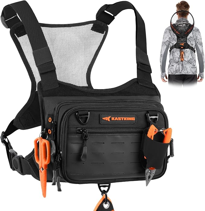 KastKing Bait Boss Water-Resistant Fishing Chest Pack by KastKing