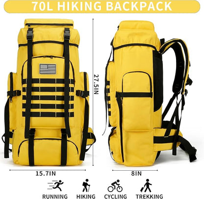 Hiking Backpack for Men 70L/100L Camping Backpack Military Rucksack Molle 3 - Image 2