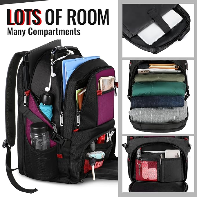 YOREPEK Large Backpack for Men, Extra Large Laptop Backpacks for Men Women - Image 3