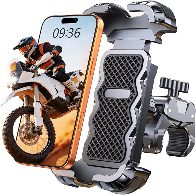 Zewdov Motorcycle Phone Mount, Upgrade Bike Phone Holder, 360° Rotatable Phone - Image 8
