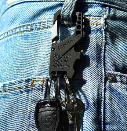 Hephis Skull Heavy Duty Key Chain, Car Emergency Escape Tool, Seat belt Cutter - Image 3