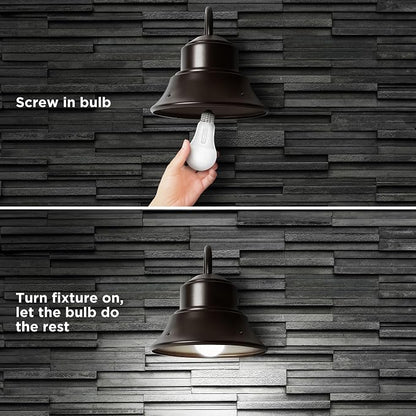 Feit Electric LED Dusk to Dawn Light Bulb, A21 100W Equivalent, Non-Dimmable - Image 8