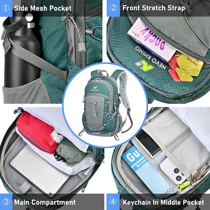 N NEVO RHINO Hiking Backpack 20L Water Resistant Outdoor Day Pack, Lightweight - Image 3