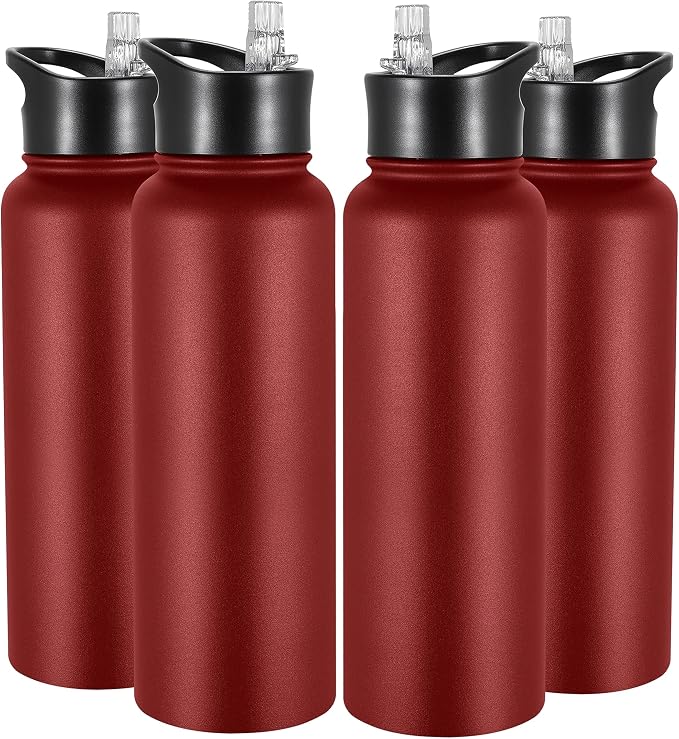 VEGOND 40 oz Insulated Water Bottle Bulk Stainless Steel Metal Water Bottles by VEGOND