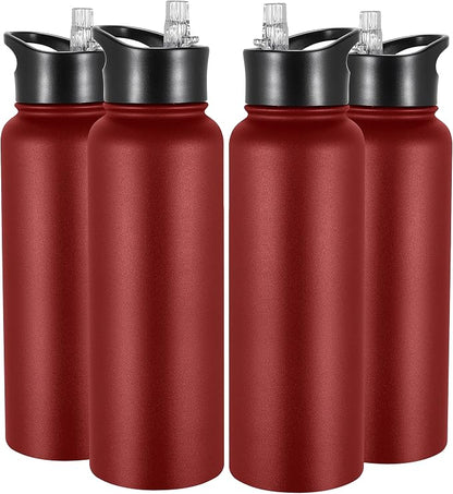 VEGOND 40 oz Insulated Water Bottle Bulk Stainless Steel Metal Water Bottles by VEGOND