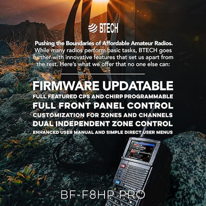 BAOFENG BF-F8HP PRO 10 W Tri-Band Two-Way Radio – UV-5R 7th Gen, 1000 Channels - Image 3