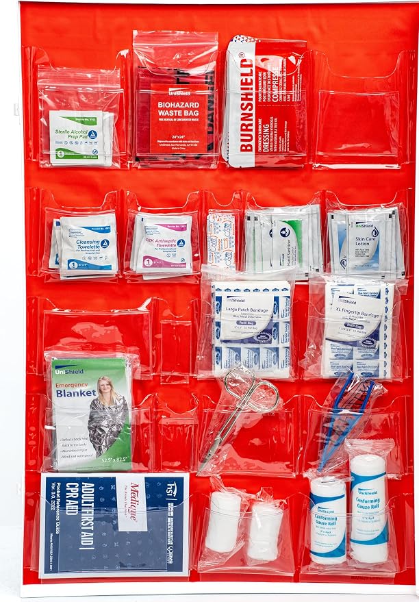 4-Shelf Restaurant Metal 1st Aid Cabinet Class B, Large Capacity First Aid Wall - Image 2