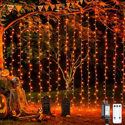 JMEXSUSS 300LED Orange Halloween Lights by JMEXSUSS