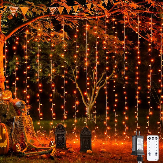 JMEXSUSS 300LED Orange Halloween Lights by JMEXSUSS