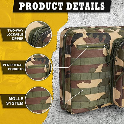 DULCE DOM 36 42 48 Inch Double Rifle Case, Tactical Soft Padded Backpack - Image 5