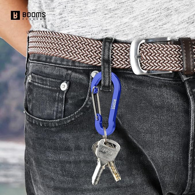 Booms Fishing CC5 Multi-Use Carabiner Clips, 10 Pack 2.3"/ 3.1" Caribeener Clips - Image 5