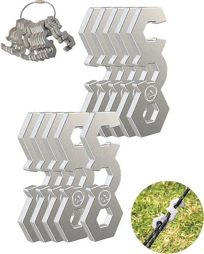 NACETURE Aluminum Alloy Rope Tensioner Tent Guyline Cord Adjuster by NACETURE