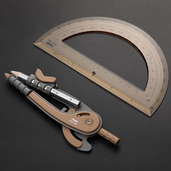 Mr. Pen- Geometry Compass and Protractor Set, 6 Inch Compass, 6 Inch Protractor - Image 5