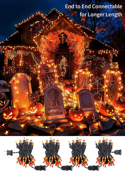 2 Pack Orange Halloween Mini Lights, 13 Feet 50 Count Totally 100 Count - Image 6