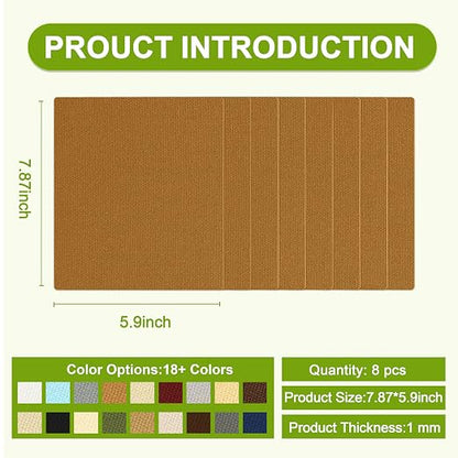 Besezx Canvas Repair Patch, Outdoor Gear Patch, 7.87x5.9 Inches 8PCS, - Image 2