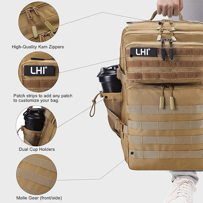 LHI Military Tactical Backpack for Men and Women 45L Army 3 Days Assault Pack - Image 4